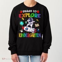 Astronaut Back To School Ready To Explore Kindergarten Women's Sweatshirt thumb 0