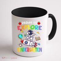 Astronaut Back To School Ready To Explore Kindergarten Coffee Mug thumb 1