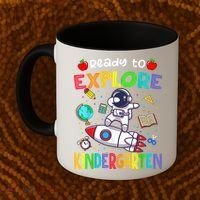 Astronaut Back To School Ready To Explore Kindergarten Coffee Mug thumb 2