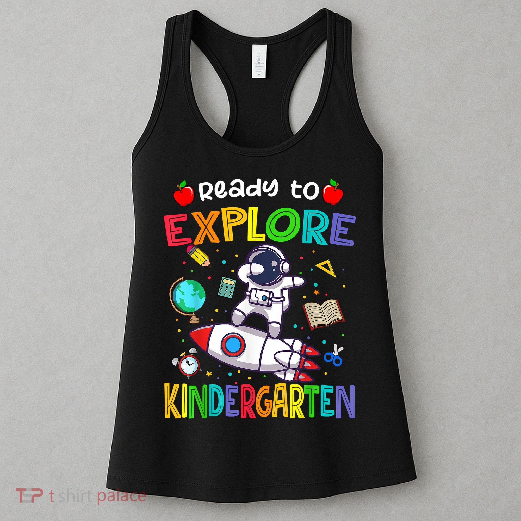 Astronaut Back To School Ready To Explore Kindergarten Women's Tank Top