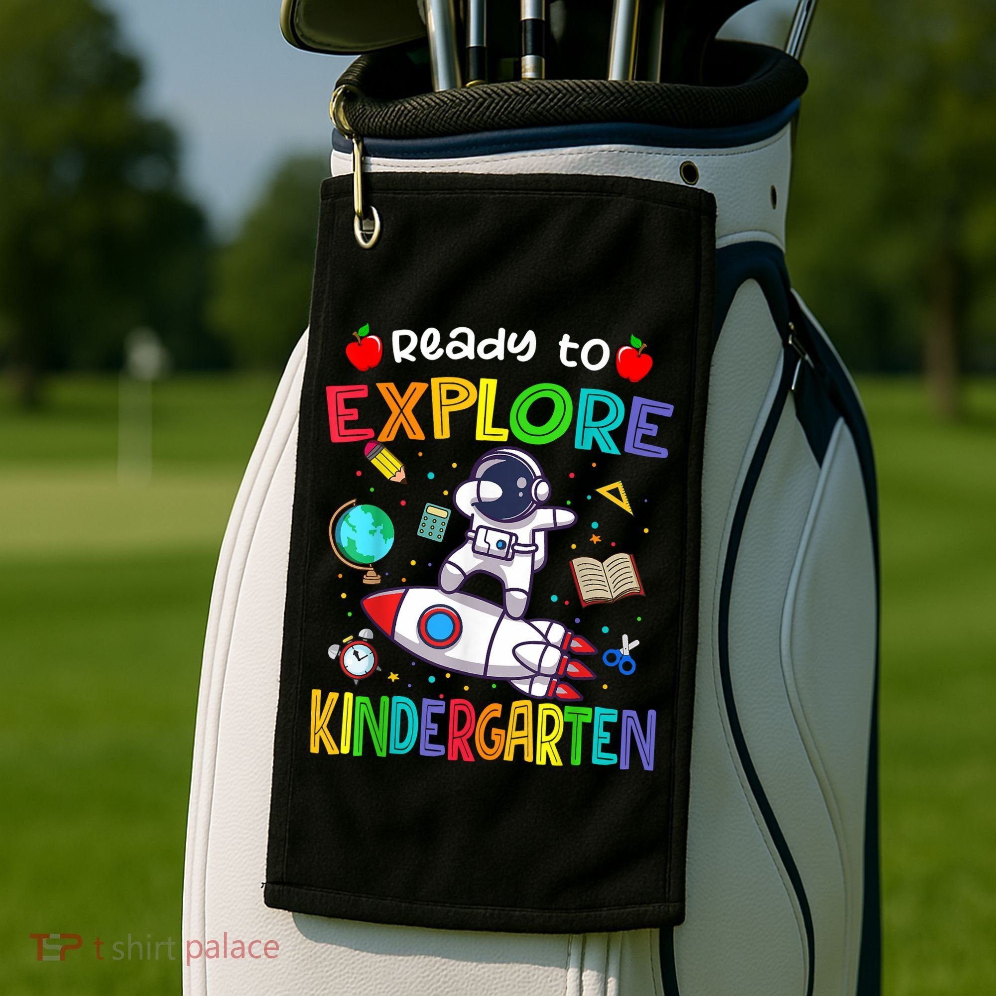 Astronaut Back To School Ready To Explore Kindergarten Golf Towel