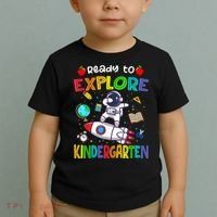 Astronaut Back To School Ready To Explore Kindergarten Toddler T-Shirt thumb 2