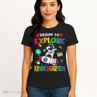 Astronaut Back To School Ready To Explore Kindergarten Women's T-Shirt thumb 4