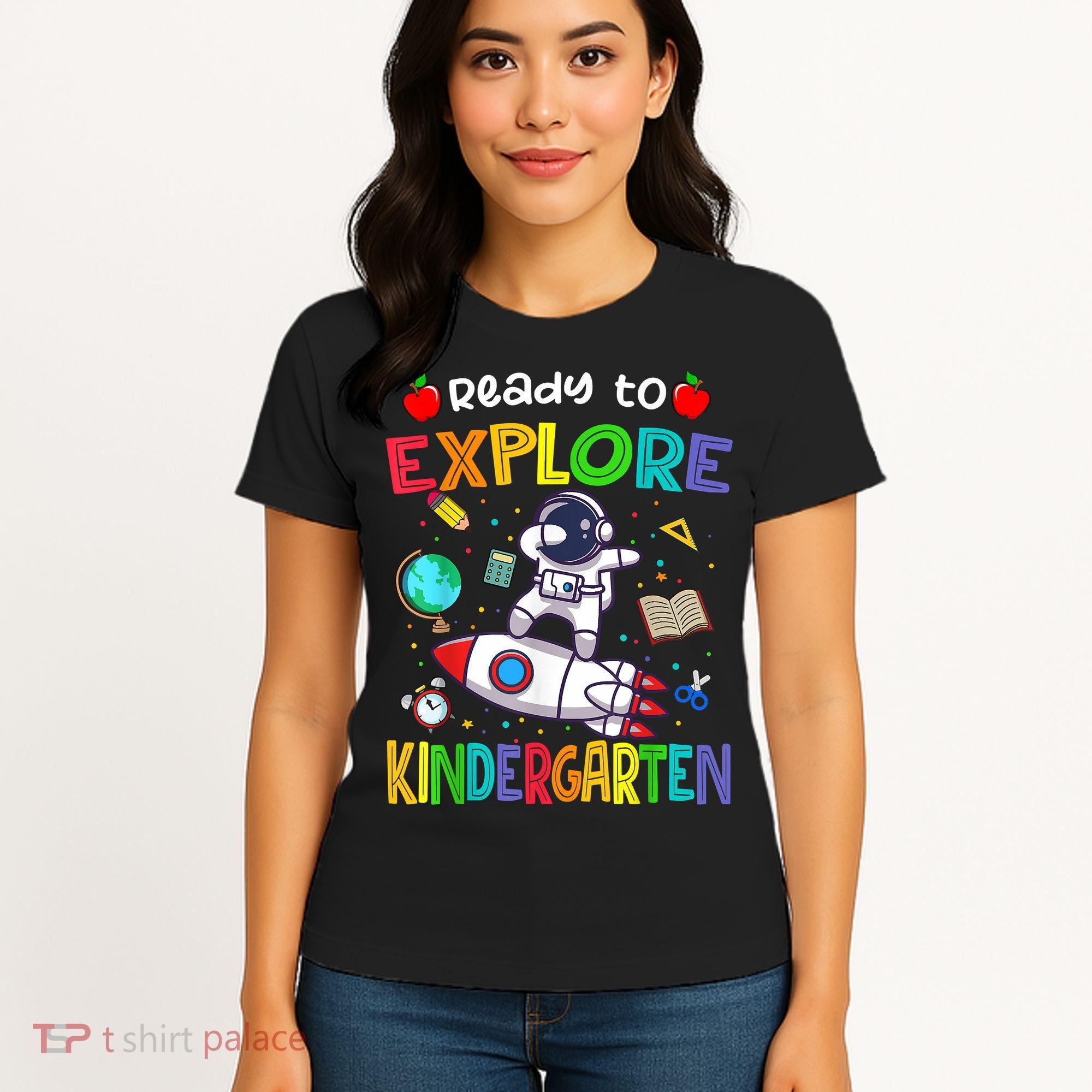 Astronaut Back To School Ready To Explore Kindergarten Women's T-Shirt