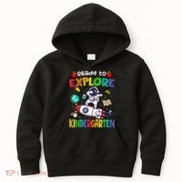 Astronaut Back To School Ready To Explore Kindergarten Kids Hoodie thumb 0