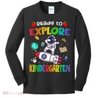 Astronaut Back To School Ready To Explore Kindergarten Kids Long Sleeve Shirt thumb 0