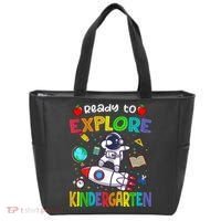 Astronaut Back To School Ready To Explore Kindergarten Tote Bag thumb 0
