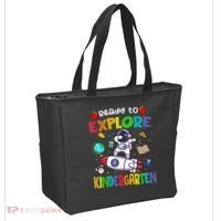 Astronaut Back To School Ready To Explore Kindergarten Tote Bag thumb 2