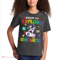 Astronaut Back To School Ready To Explore Kindergarten Kids T-Shirt thumb 2