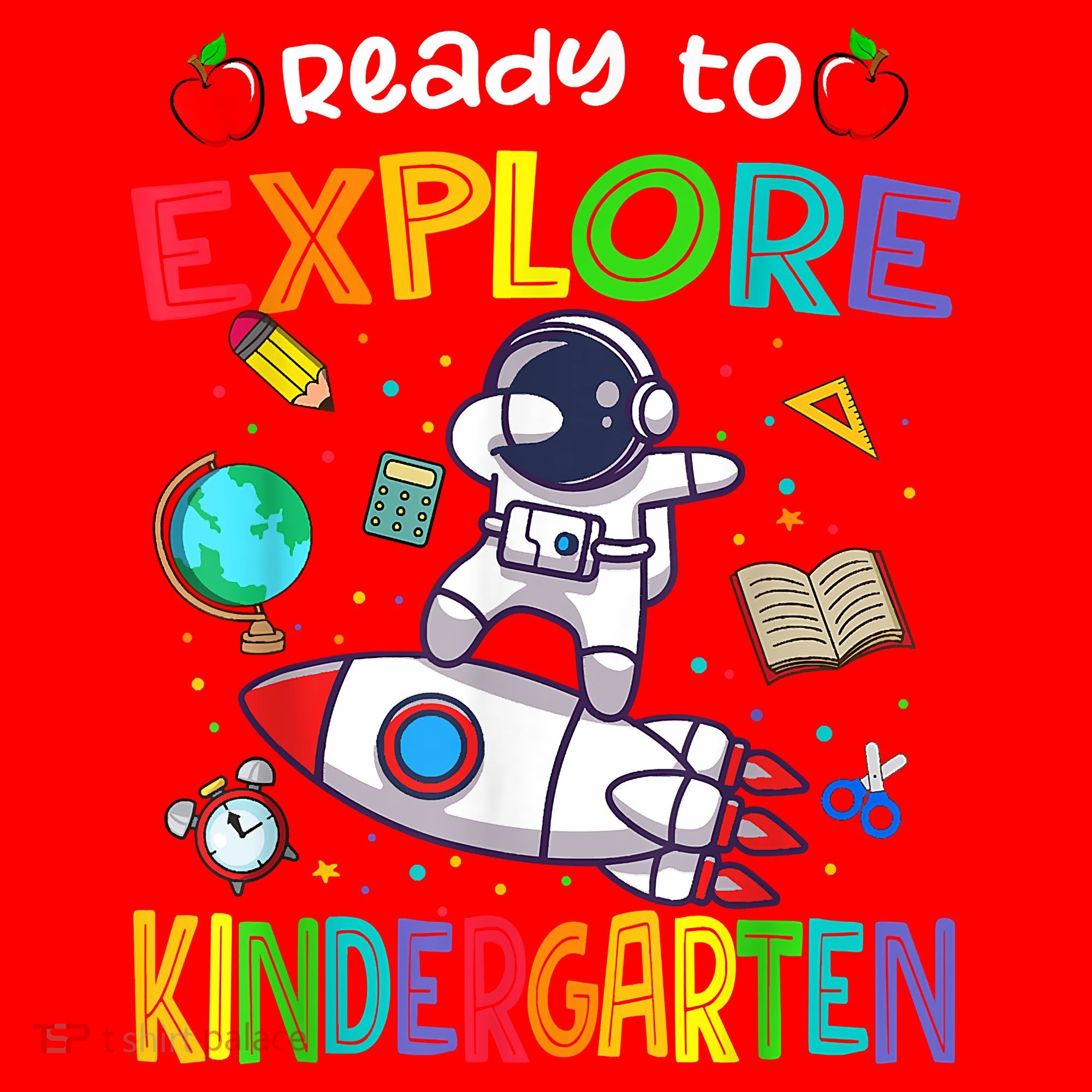 Astronaut Back To School Ready To Explore Kindergarten Santa Hat