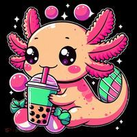 Axolotl Boba Tea Kawaii Neko Japanese Bubble Tea Coffee Mug thumb 5