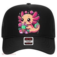 Axolotl Boba Tea Kawaii Neko Japanese Bubble Tea Hat thumb 0