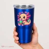 Axolotl Boba Tea Kawaii Neko Japanese Bubble Tea Tumbler thumb 2