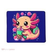Axolotl Boba Tea Kawaii Neko Japanese Bubble Tea Mousepad thumb 0