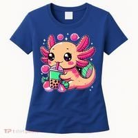 Axolotl Boba Tea Kawaii Neko Japanese Bubble Tea Women's T-Shirt thumb 0