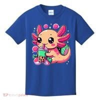 Axolotl Boba Tea Kawaii Neko Japanese Bubble Tea Kids T-Shirt thumb 0