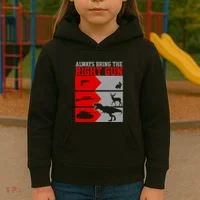 Always Bring The Right Funny Kids Hoodie thumb 3