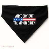 Anybody But Trump Or Biden Political Statement USA-Made Doggie Bandana thumb 0