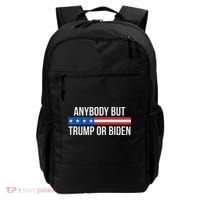 Anybody But Trump Or Biden Political Statement Backpack thumb 0