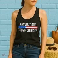 Anybody But Trump Or Biden Political Statement Women's Tank Top thumb 2