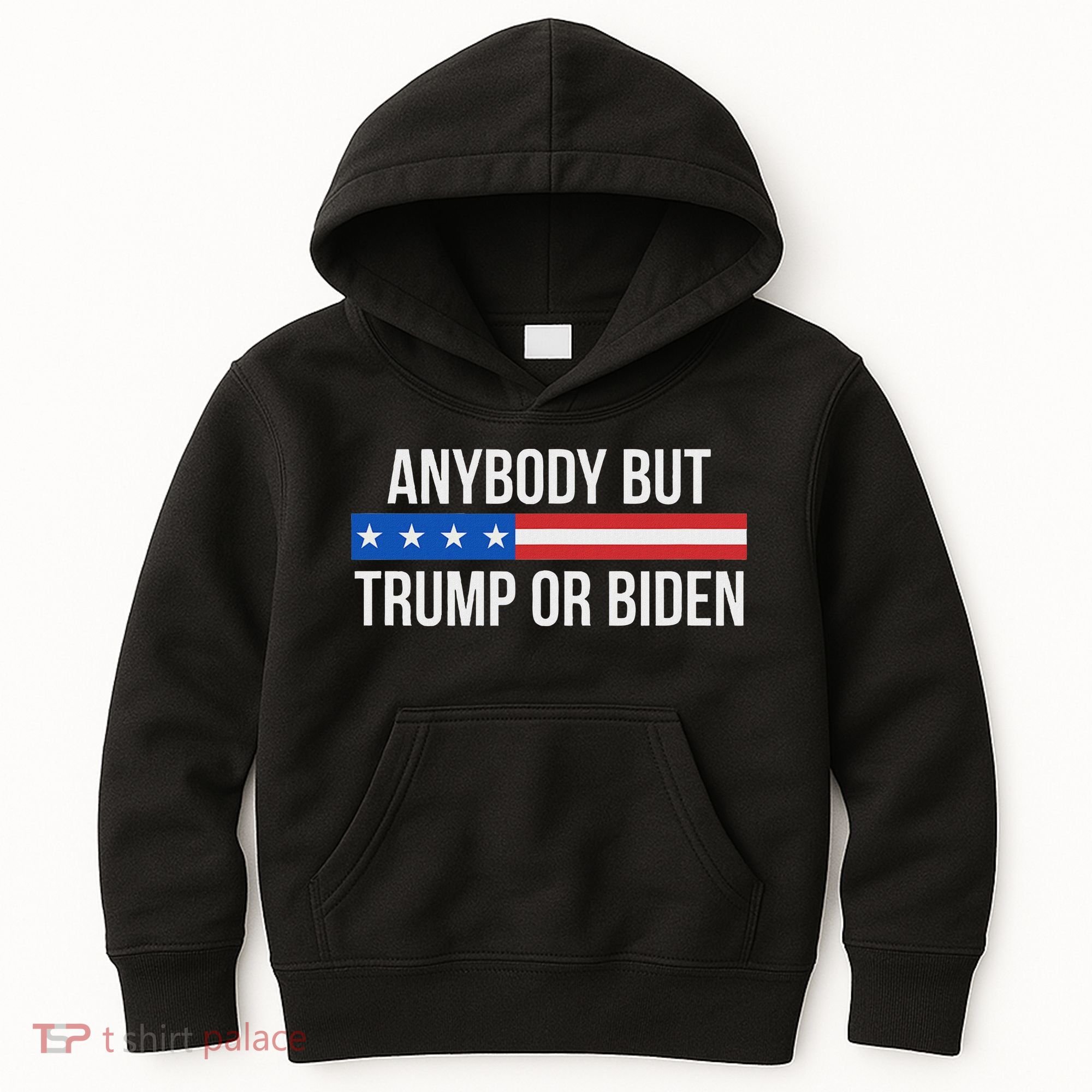 Anybody But Trump Or Biden Political Statement Kids Hoodie