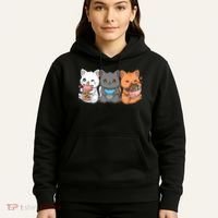 Anime Boba Tea Bubble Tea Gaming Gamer Ramen Cat Hoodie thumb 5