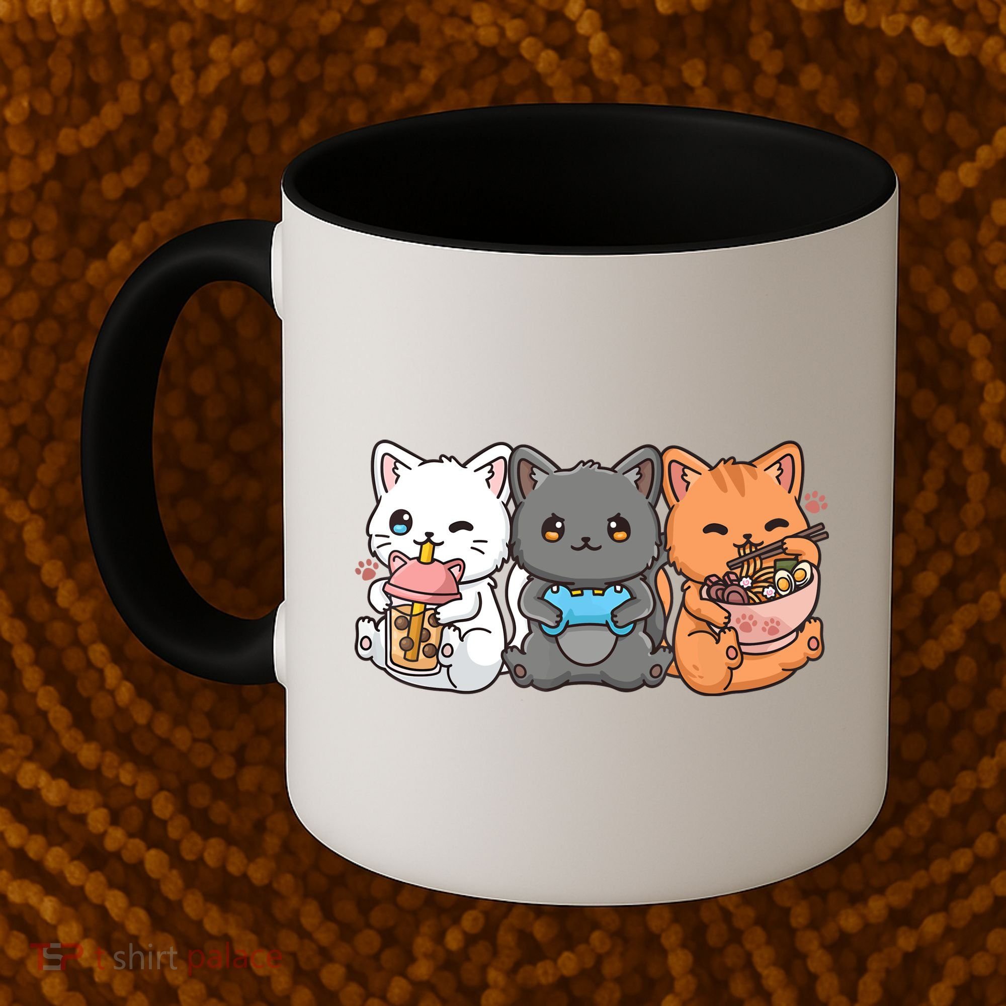 Anime Boba Tea Bubble Tea Gaming Gamer Ramen Cat Coffee Mug