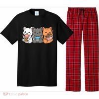 Anime Boba Tea Bubble Tea Gaming Gamer Ramen Cat Pajama Set thumb 0