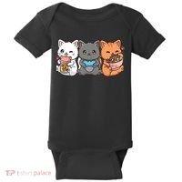 Anime Boba Tea Bubble Tea Gaming Gamer Ramen Cat Baby Bodysuit thumb 0