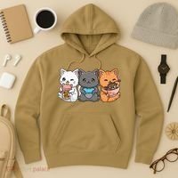 Anime Boba Tea Bubble Tea Gaming Gamer Ramen Cat Hoodie thumb 3
