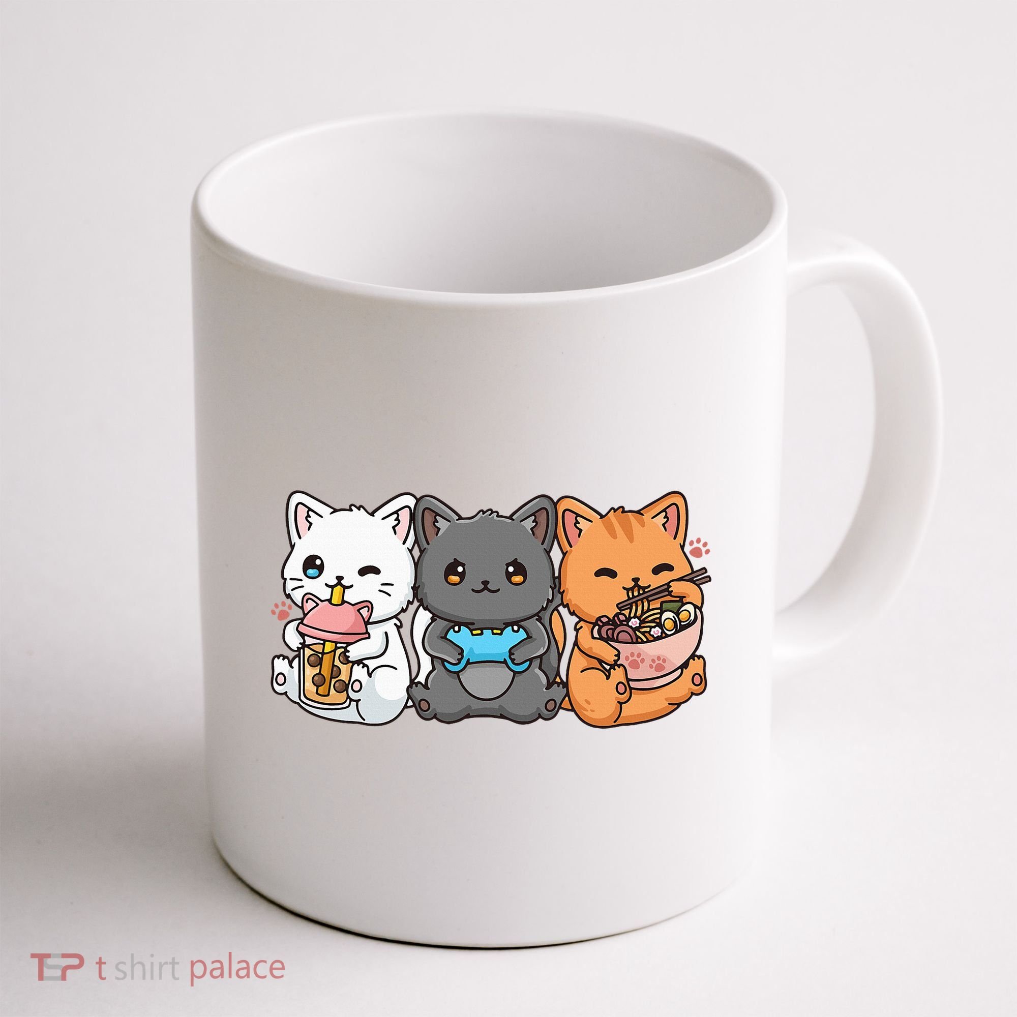 Anime Boba Tea Bubble Tea Gaming Gamer Ramen Cat Coffee Mug