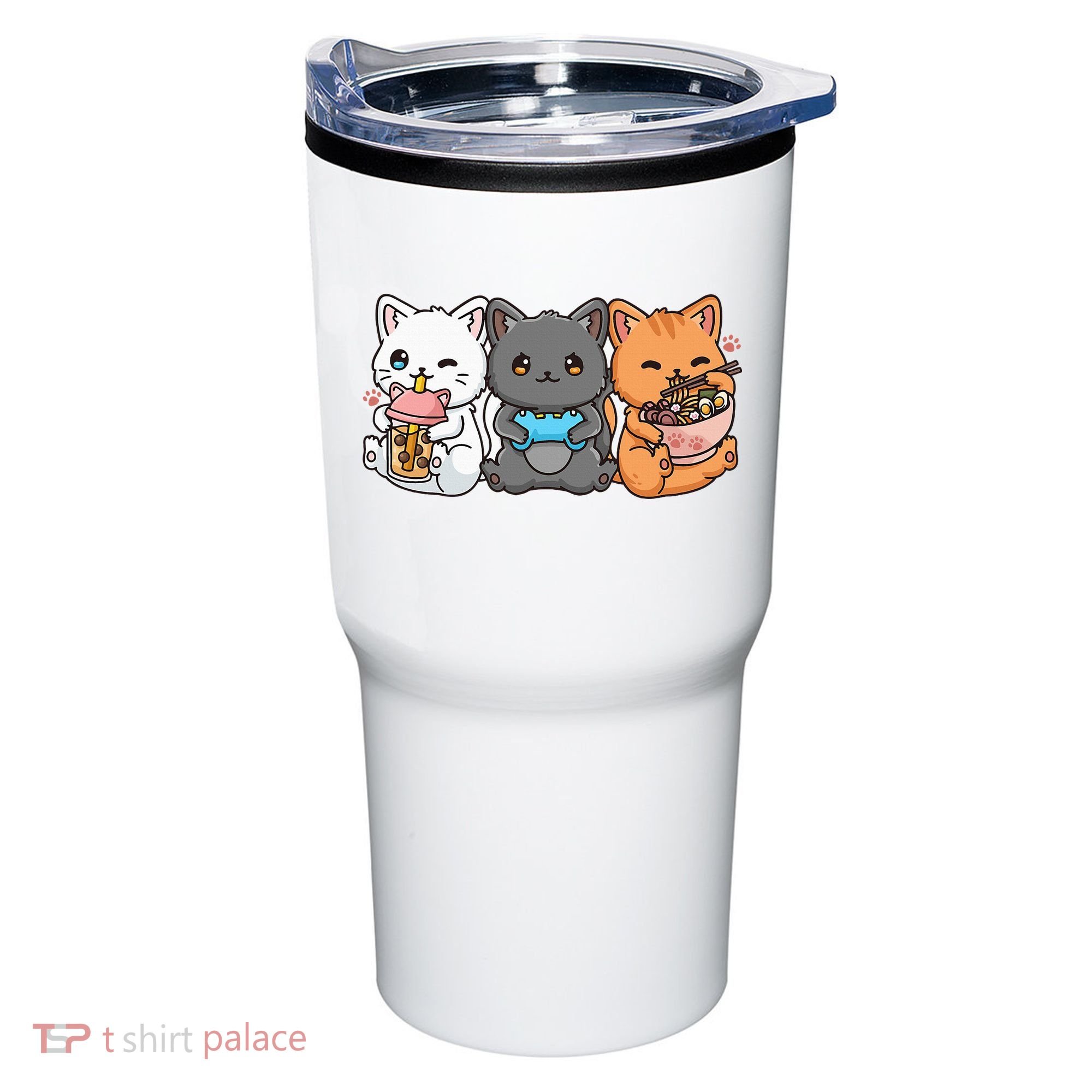 Anime Boba Tea Bubble Tea Gaming Gamer Ramen Cat Tumbler