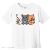 Anime Boba Tea Bubble Tea Gaming Gamer Ramen Cat Toddler T-Shirt thumb 0