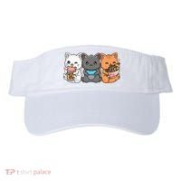 Anime Boba Tea Bubble Tea Gaming Gamer Ramen Cat Visor thumb 0