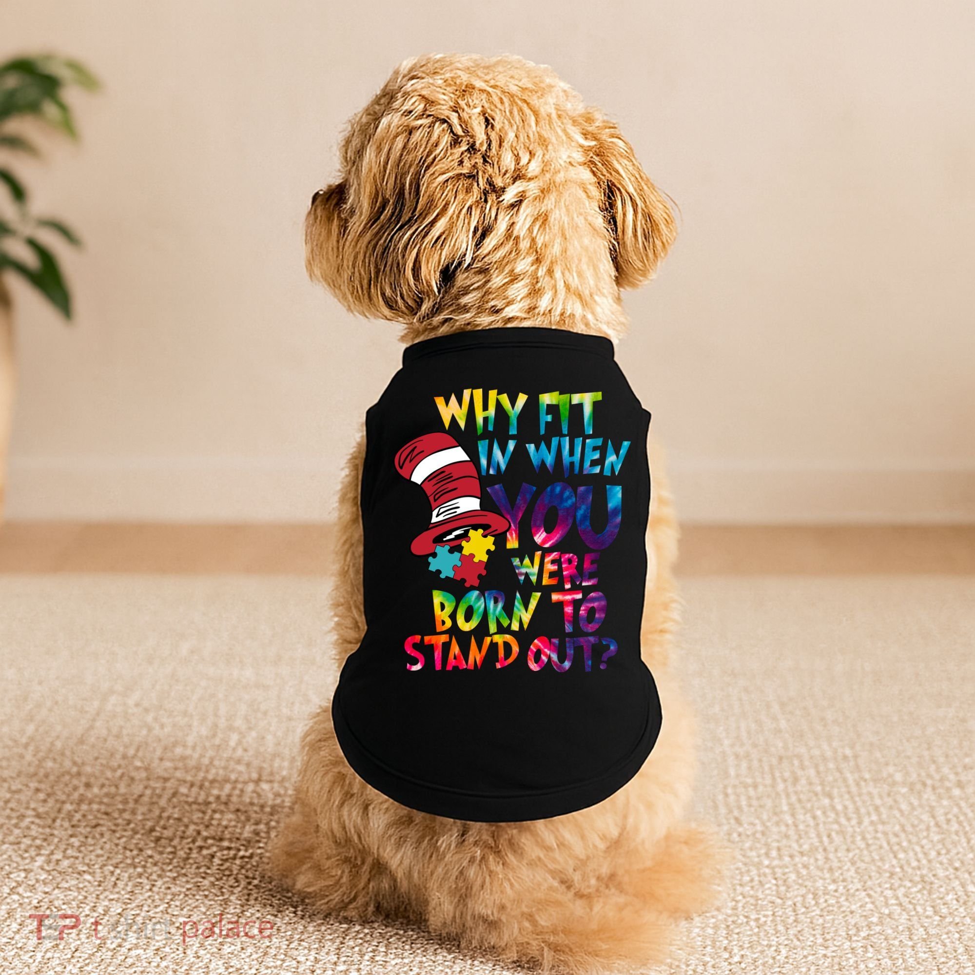 Autism Born To Stand Out Doggie Tank