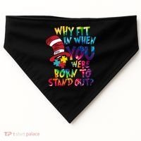 Autism Born To Stand Out USA-Made Doggie Bandana thumb 0