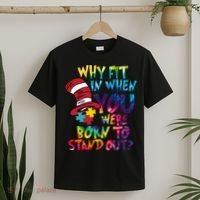 Autism Born To Stand Out T-Shirt thumb 2