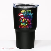 Autism Born To Stand Out Tumbler thumb 0