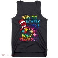 Autism Born To Stand Out Tank Top thumb 0