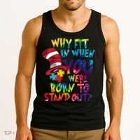 Autism Born To Stand Out Tank Top thumb 3