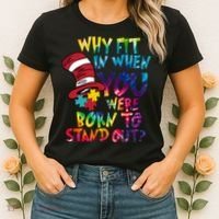 Autism Born To Stand Out Women's T-Shirt thumb 2