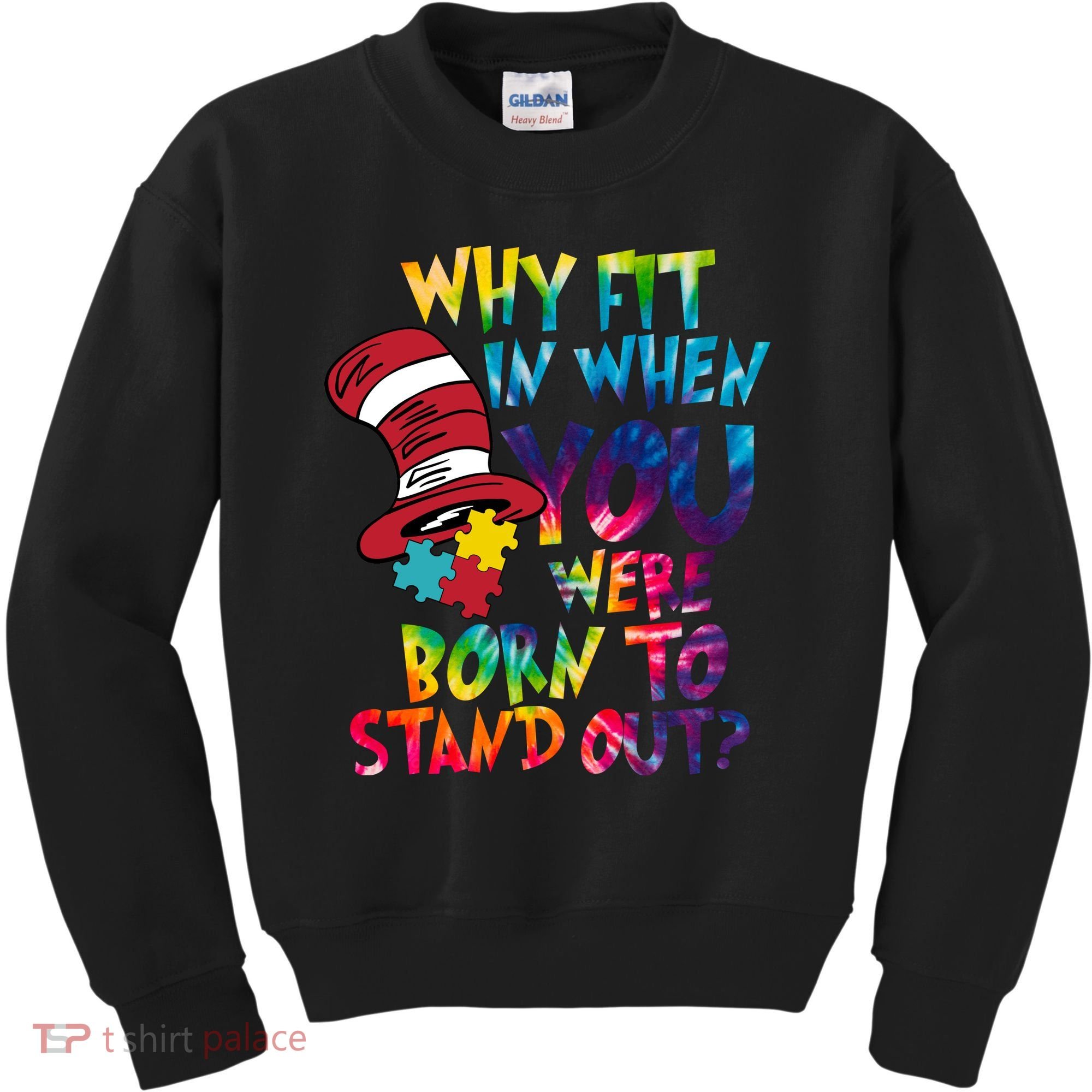 Autism Born To Stand Out Kids Sweatshirt