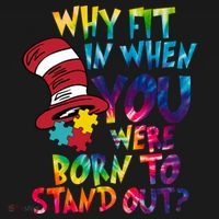 Autism Born To Stand Out Kids Sweatshirt thumb 2