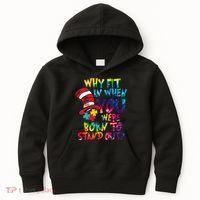 Autism Born To Stand Out Kids Hoodie thumb 0