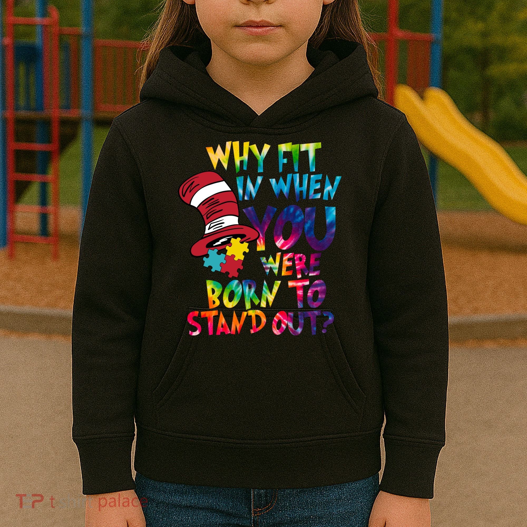 Autism Born To Stand Out Kids Hoodie