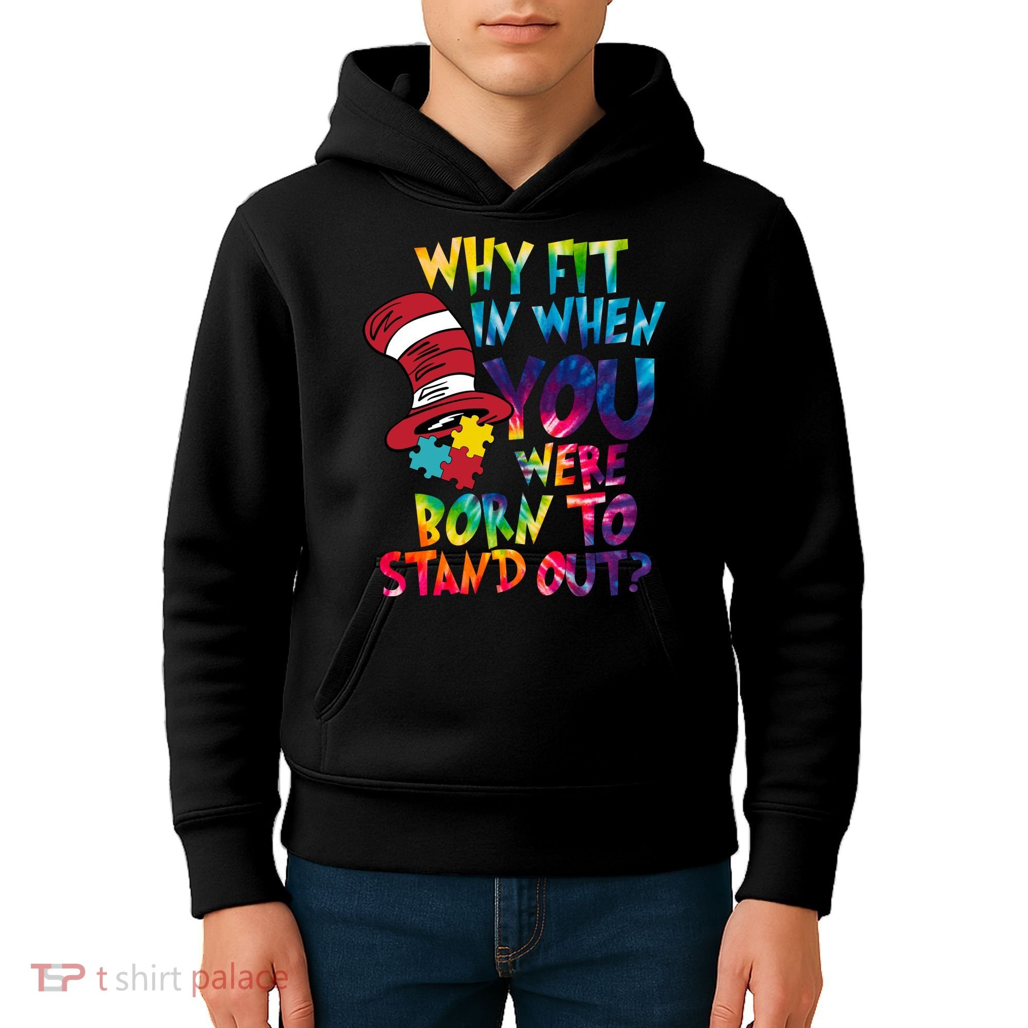 Autism Born To Stand Out Kids Hoodie