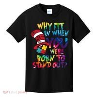 Autism Born To Stand Out Kids T-Shirt thumb 0