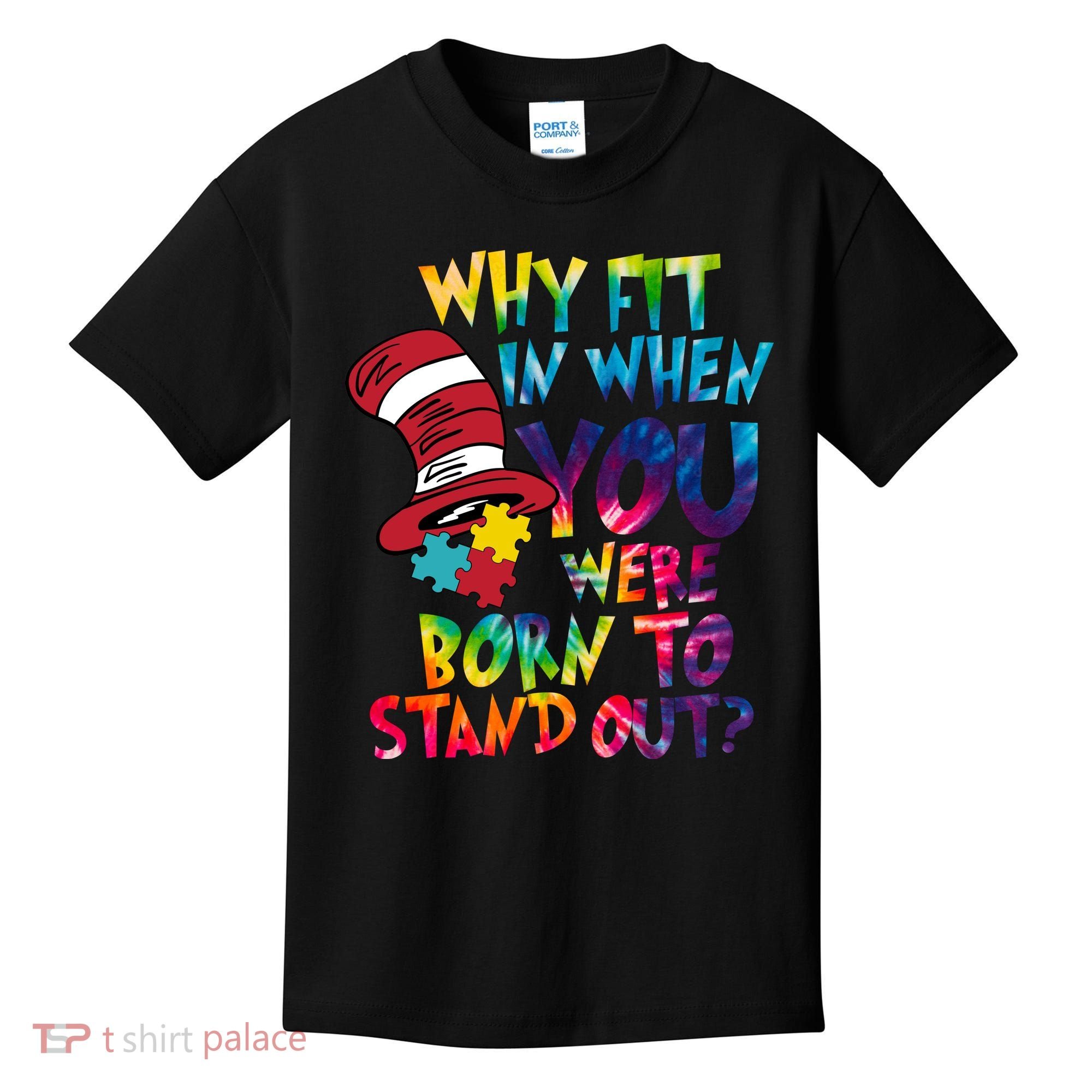 Autism Born To Stand Out Kids T-Shirt