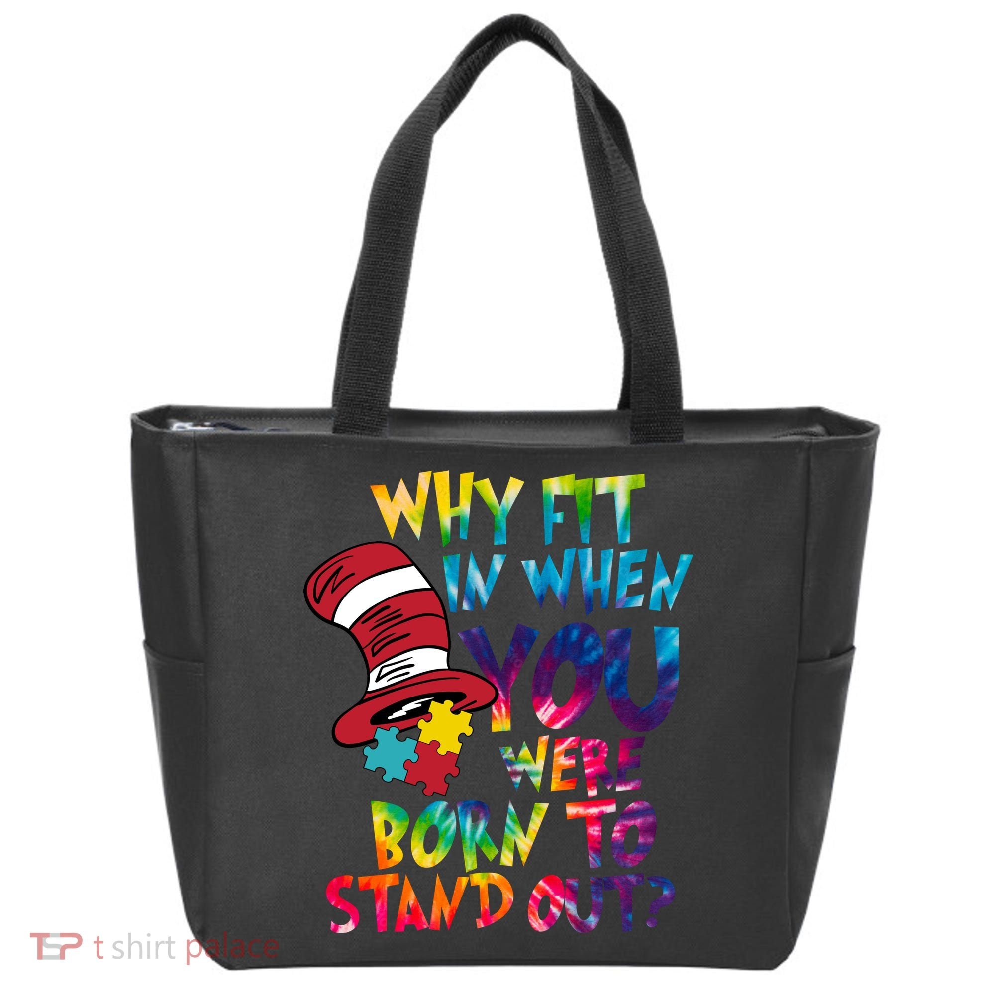 Autism Born To Stand Out Tote Bag