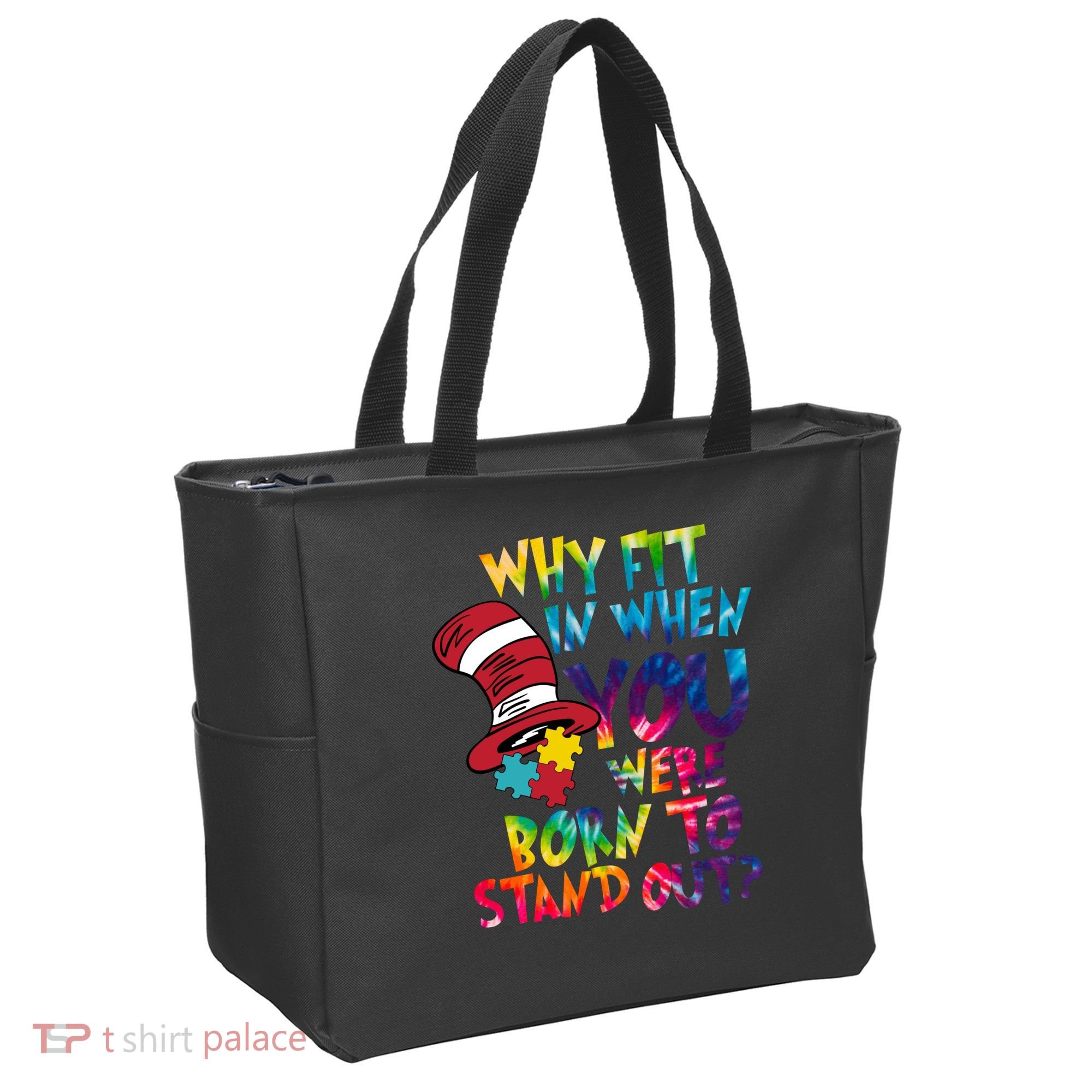 Autism Born To Stand Out Tote Bag